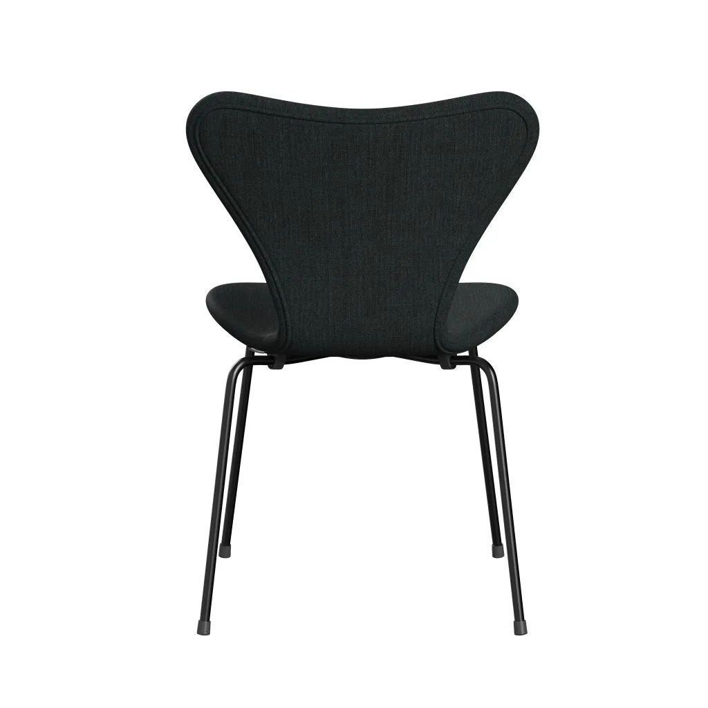 Fritz Hansen Series 7™ Chair Full Upholstery, Black/Remix Dark Blue Grey