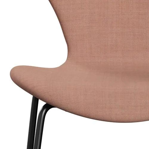 Fritz Hansen Series 7™ Chair Full Upholstery, Black/Remix Pink Light/Pink