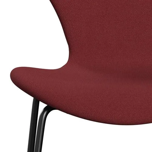 Fritz Hansen Series 7™ Chair Full Upholstery, Black/Steelcut Trio Dark Red