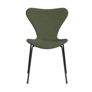 Fritz Hansen Series 7™ Chair Full Upholstery, Black/Steelcut Trio Soft Green