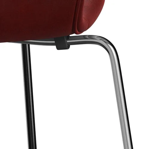 Fritz Hansen Series 7™ Chair Full Upholstery, Chrome/Belfast Velvet Autumn Red