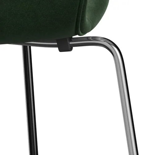 Fritz Hansen Series 7™ Chair Full Upholstery, Chrome/Belfast Velvet Forest Green