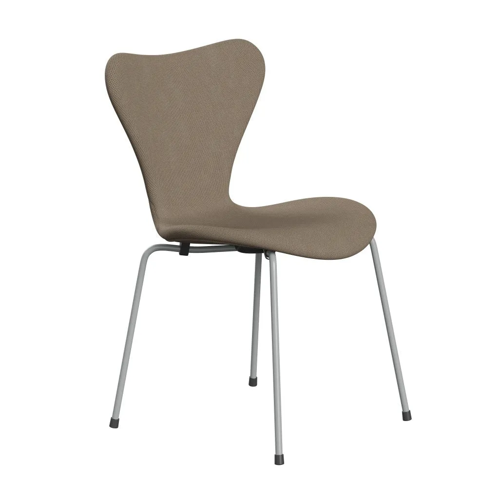 Fritz Hansen Series 7™ Chair Full Upholstery, Nine Grey/Re Wool Beige/Natural