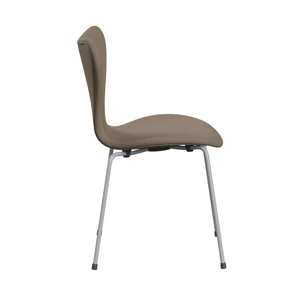 Fritz Hansen Series 7™ Chair Full Upholstery, Nine Grey/Re Wool Beige/Natural