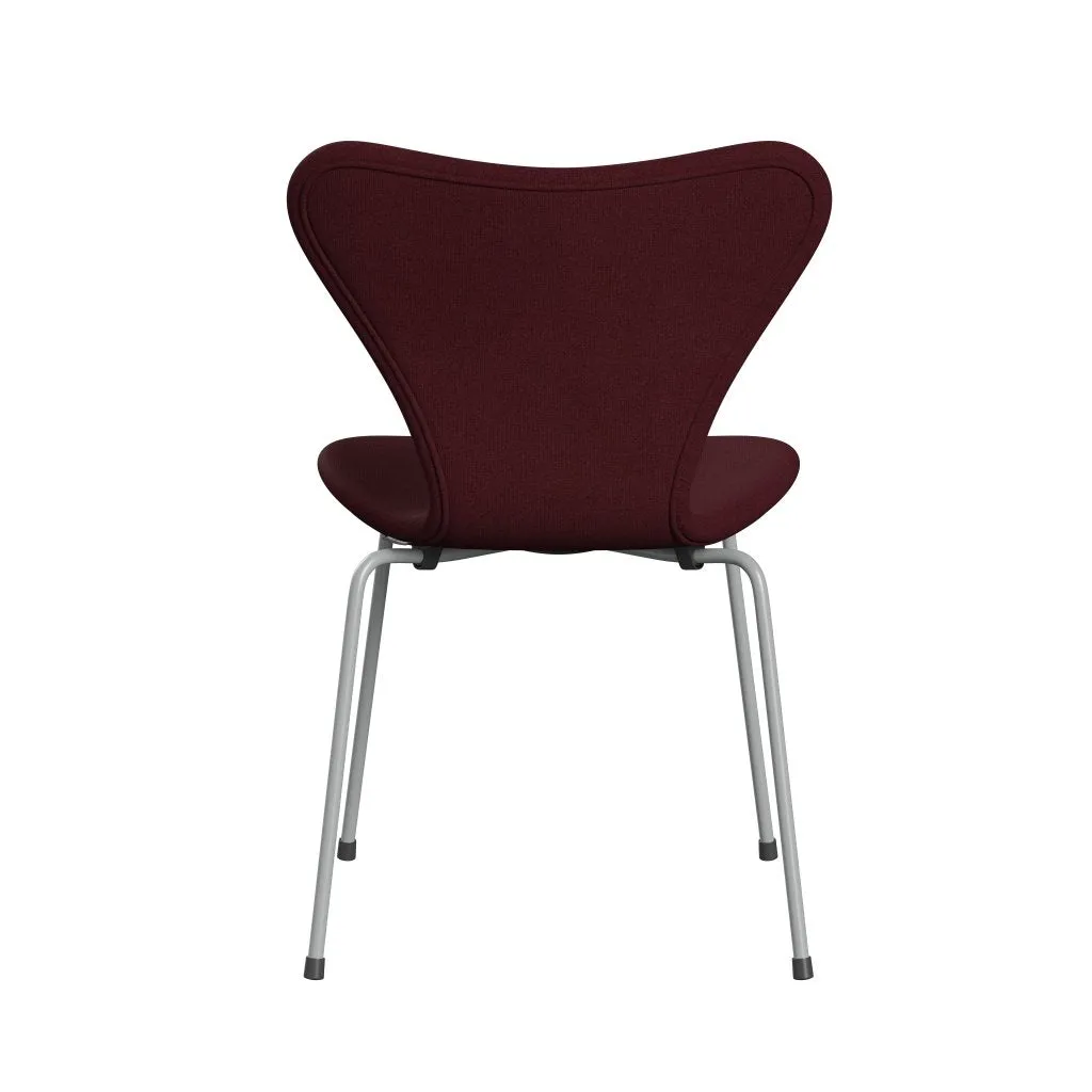 Fritz Hansen Series 7™ Chair Full Upholstery, Nine Grey/Tonus Wine Red