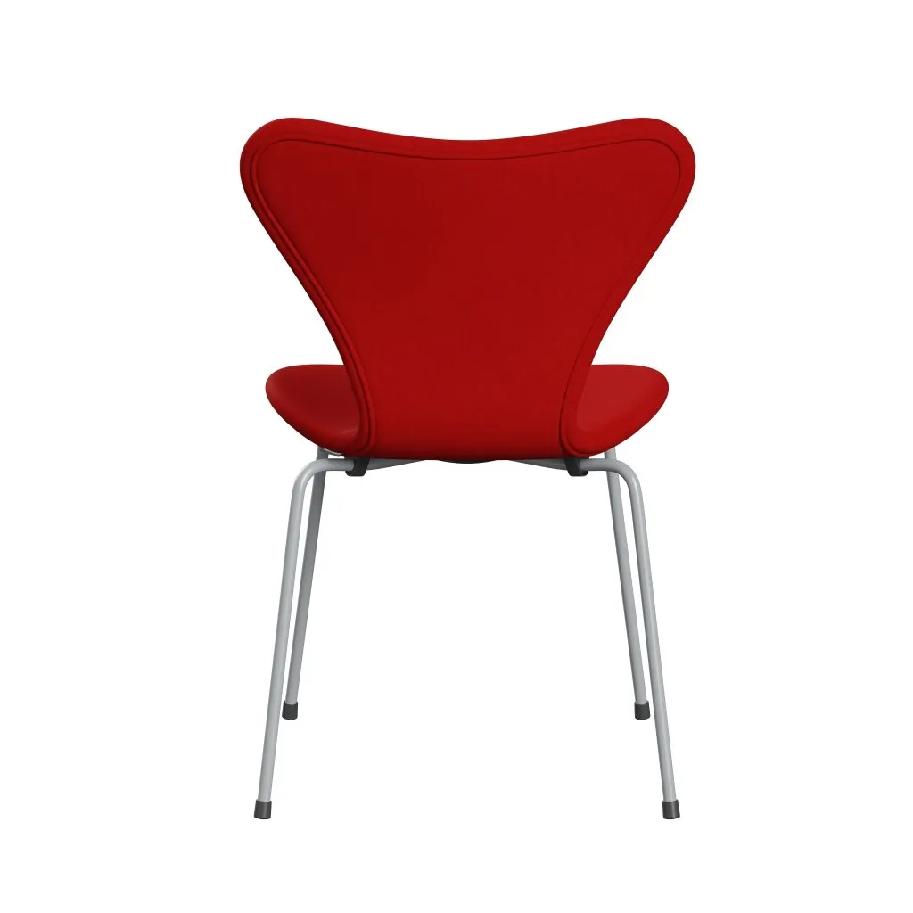 Fritz Hansen Series 7™ Chair Full Upholstery, Silver Grey/Comfort Red (C64003)