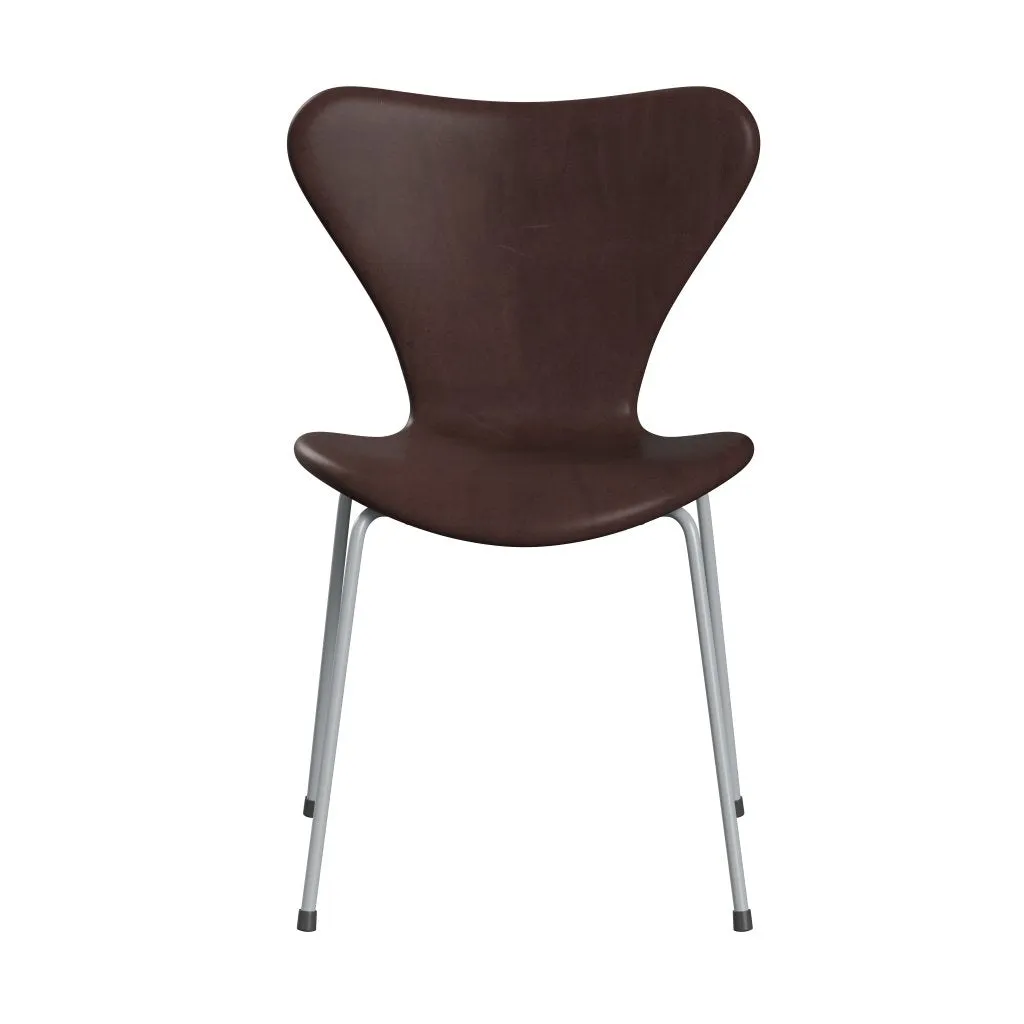 Fritz Hansen Series 7™ Chair Full Upholstery, Silver Grey/Embrace Chocolate
