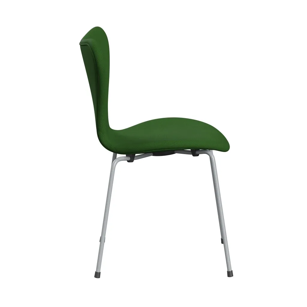 Fritz Hansen Series 7™ Chair Full Upholstery, Silver Grey/Fame Grass Green