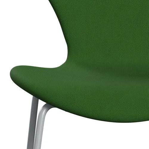 Fritz Hansen Series 7™ Chair Full Upholstery, Silver Grey/Fame Grass Green