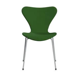 Fritz Hansen Series 7™ Chair Full Upholstery, Silver Grey/Fame Grass Green