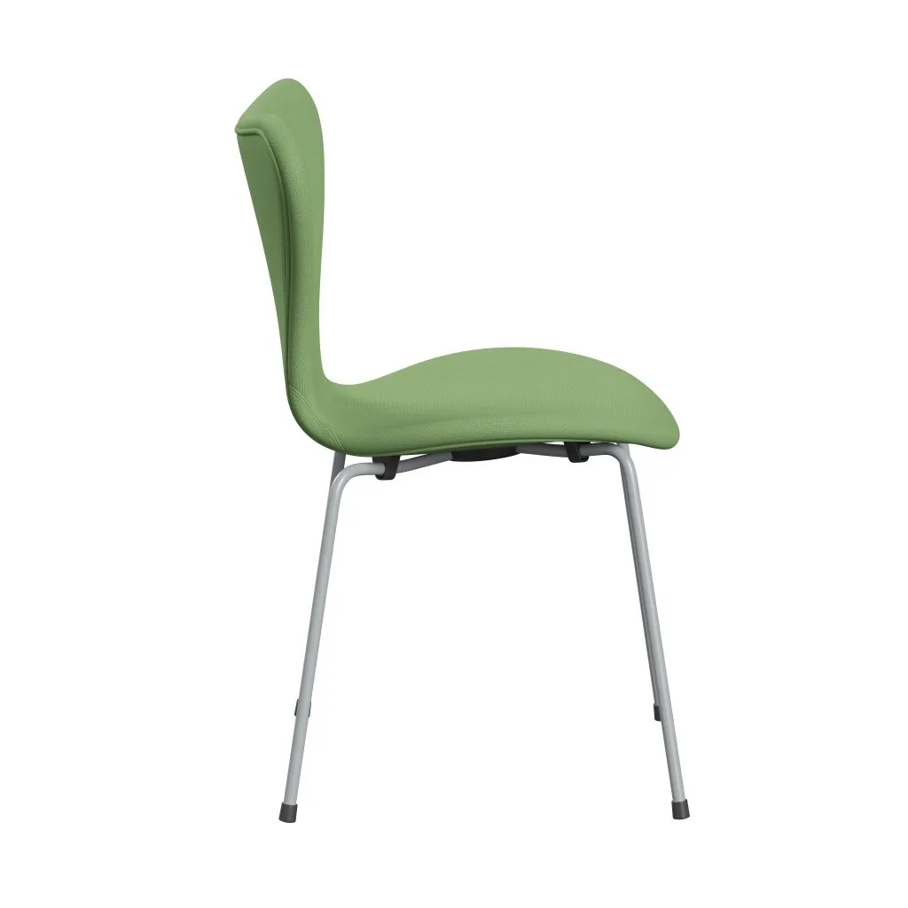 Fritz Hansen Series 7™ Chair Full Upholstery, Silver Grey/Fame Light Green
