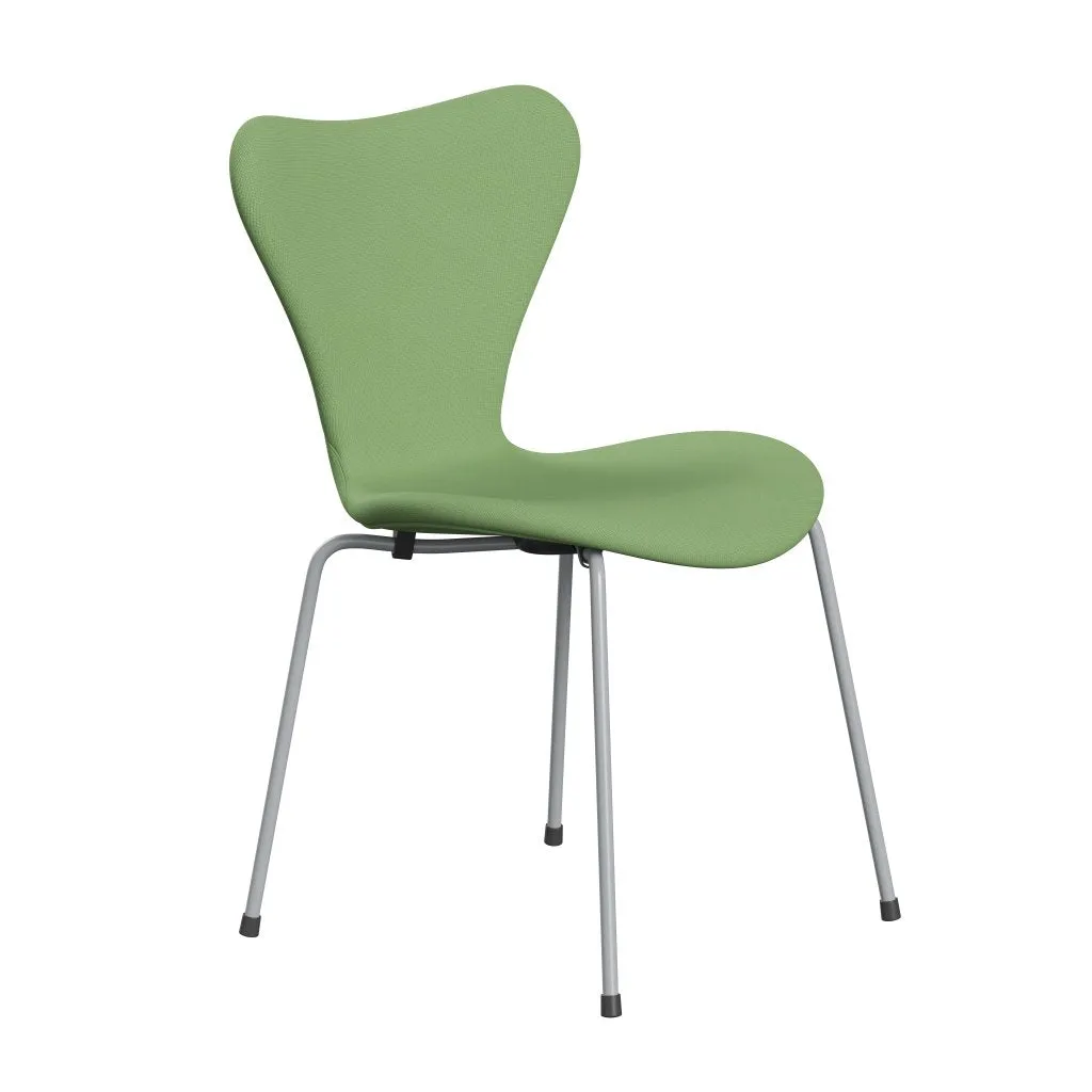 Fritz Hansen Series 7™ Chair Full Upholstery, Silver Grey/Fame Light Green