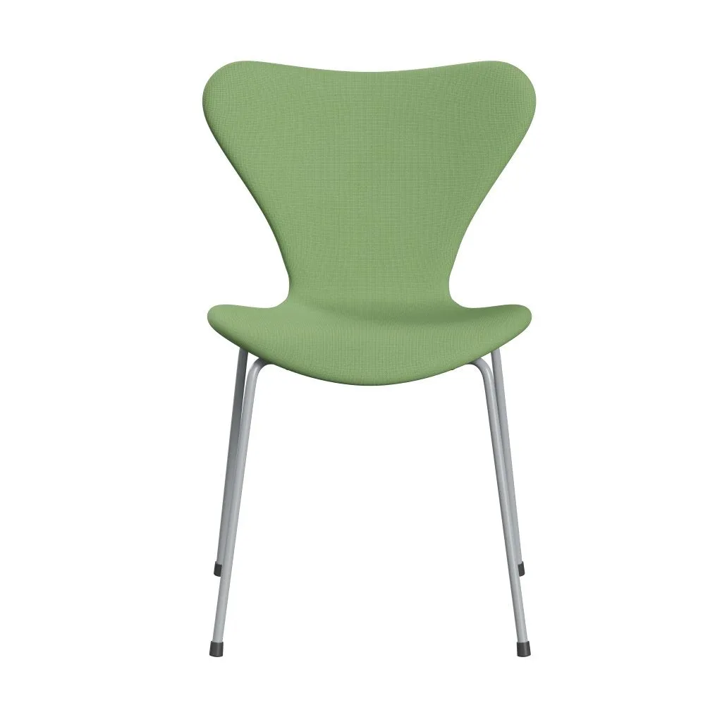 Fritz Hansen Series 7™ Chair Full Upholstery, Silver Grey/Fame Light Green
