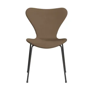 Fritz Hansen Series 7™ Chair Full Upholstery, Warm Graphite/Comfort Beige/Brown