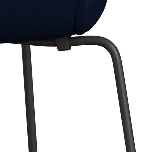 Fritz Hansen Series 7™ Chair Full Upholstery, Warm Graphite/Comfort Dark Grey/Blue