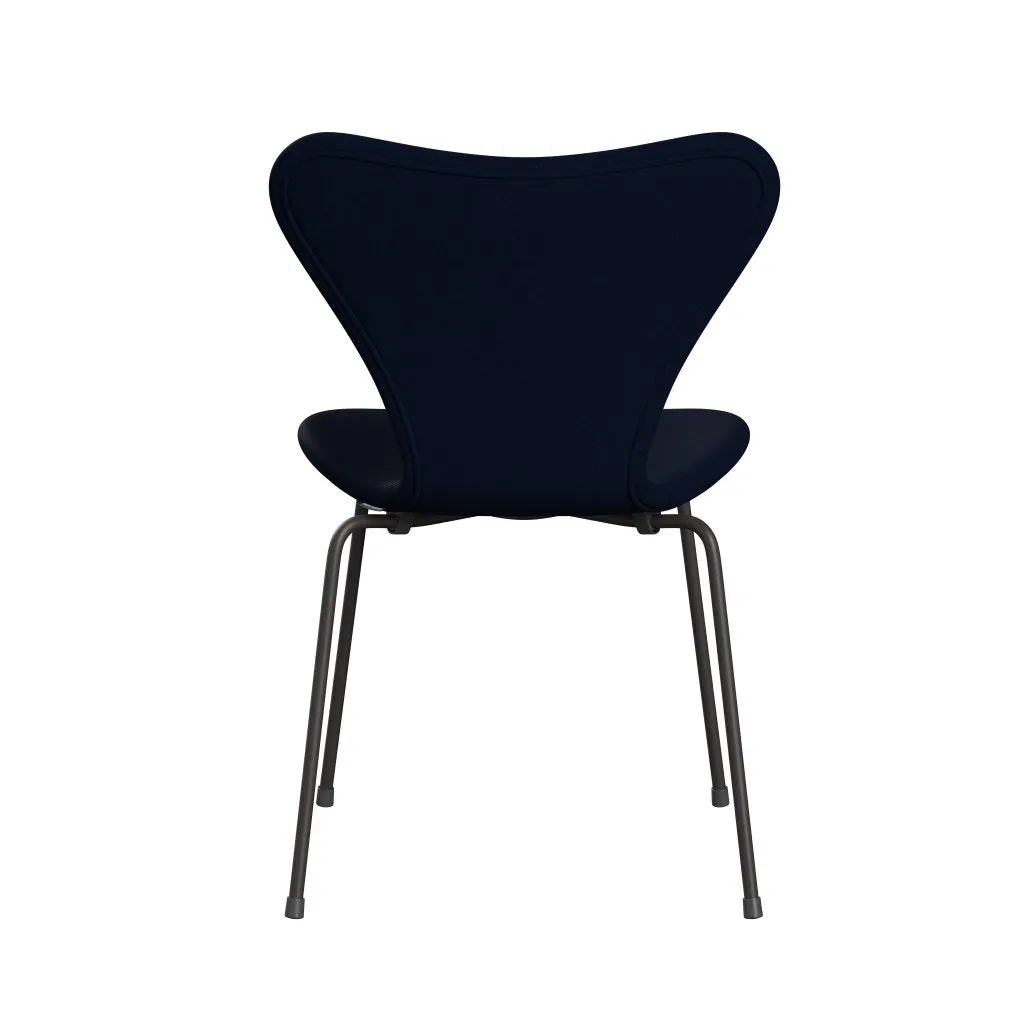 Fritz Hansen Series 7™ Chair Full Upholstery, Warm Graphite/Comfort Dark Grey/Blue