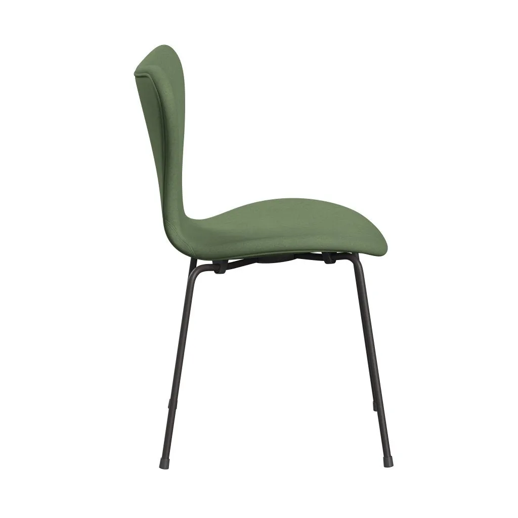 Fritz Hansen Series 7™ Chair Full Upholstery, Warm Graphite/Divina Olive Green