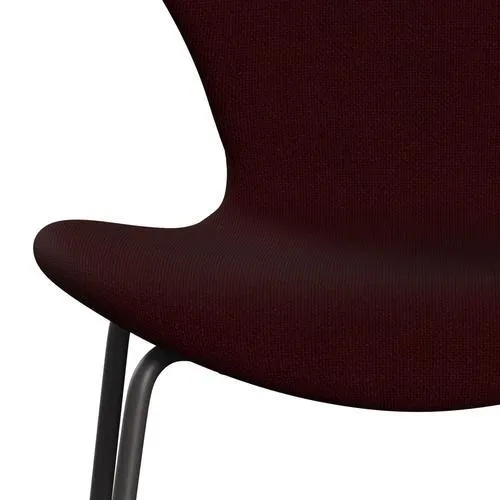 Fritz Hansen Series 7™ Chair Full Upholstery, Warm Graphite/Hallingdal Wine Red