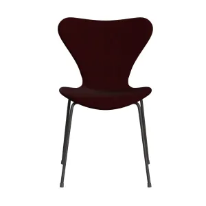Fritz Hansen Series 7™ Chair Full Upholstery, Warm Graphite/Hallingdal Wine Red