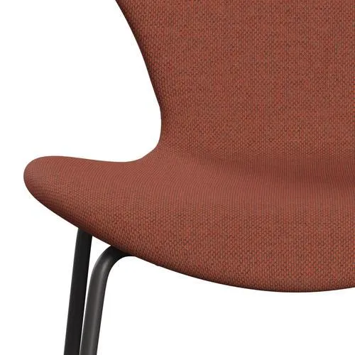 Fritz Hansen Series 7™ Chair Full Upholstery, Warm Graphite/Re Wool Coral Red/Natural