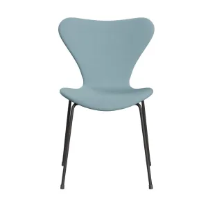 Fritz Hansen Series 7™ Chair Full Upholstery, Warm Graphite/Steelcut Pastel Blue