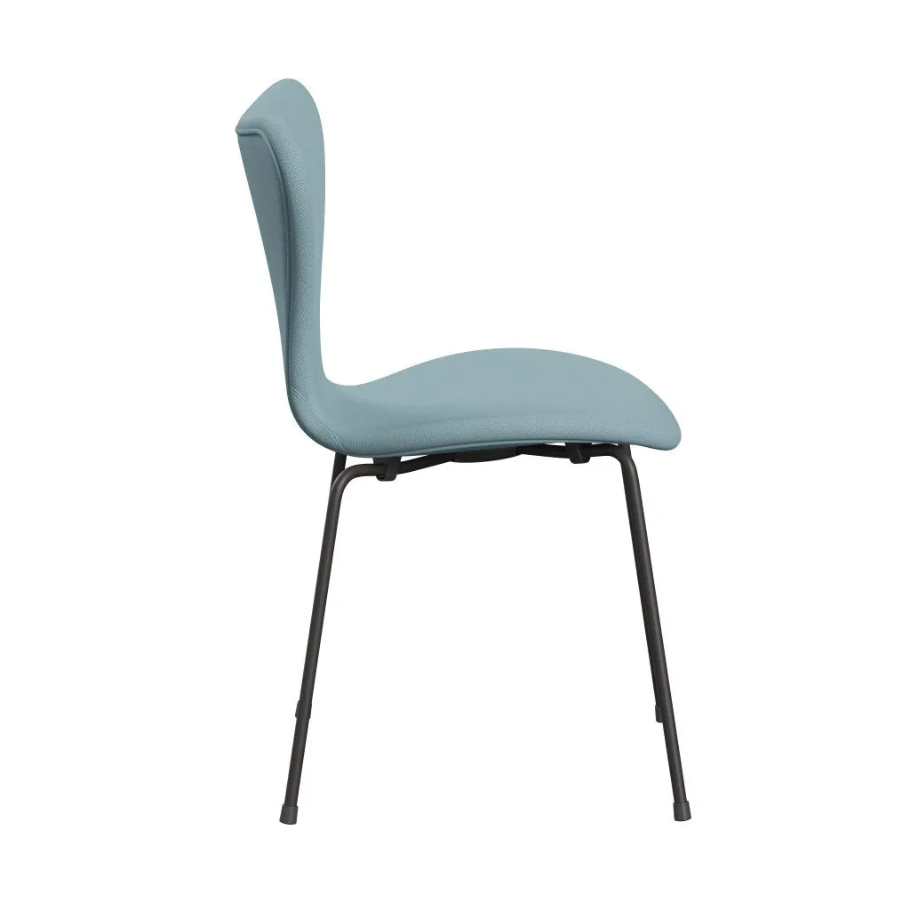 Fritz Hansen Series 7™ Chair Full Upholstery, Warm Graphite/Steelcut Pastel Blue