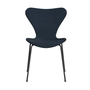Fritz Hansen Series 7™ Chair Full Upholstery, Warm Graphite/Steelcut Trio Dark Dust Blue