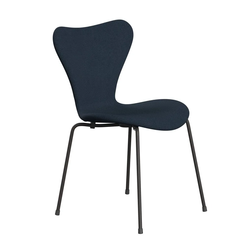 Fritz Hansen Series 7™ Chair Full Upholstery, Warm Graphite/Steelcut Trio Dark Dust Blue