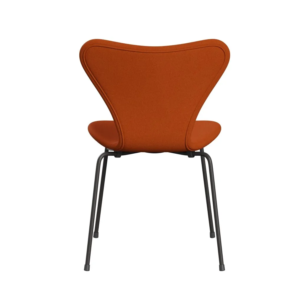 Fritz Hansen Series 7™ Chair Full Upholstery, Warm Graphite/Tonus Orange (Ton605)