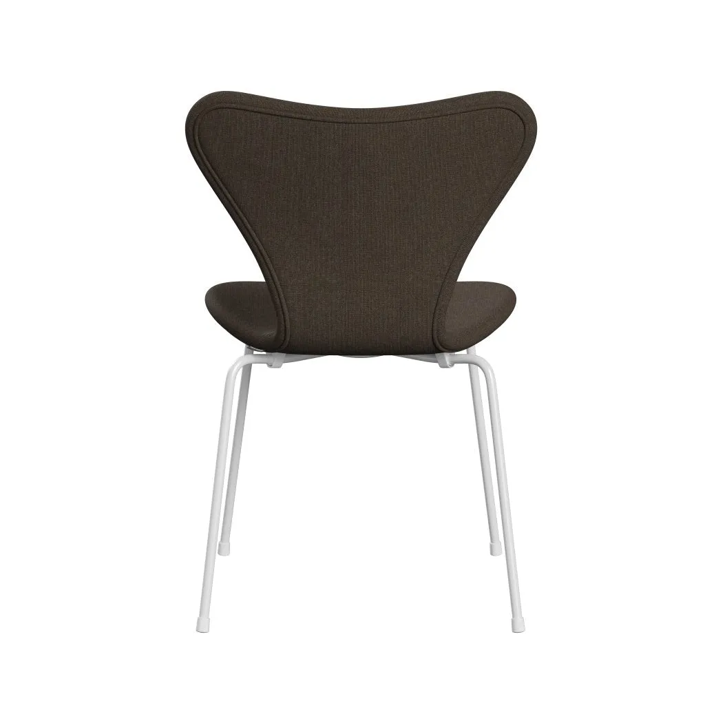 Fritz Hansen Series 7™ Chair Full Upholstery, White/Canvas Military Green