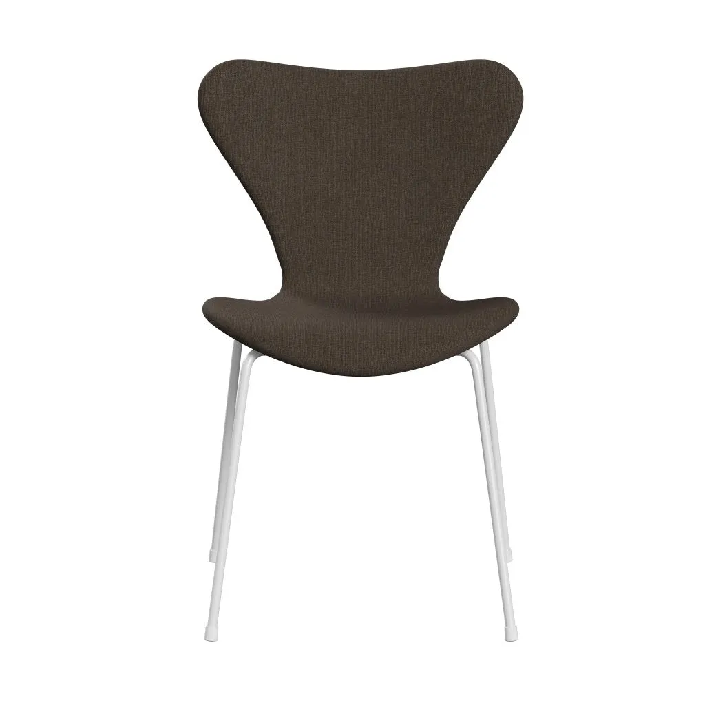 Fritz Hansen Series 7™ Chair Full Upholstery, White/Canvas Military Green