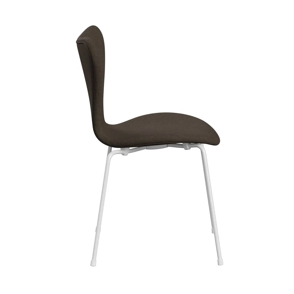 Fritz Hansen Series 7™ Chair Full Upholstery, White/Canvas Military Green
