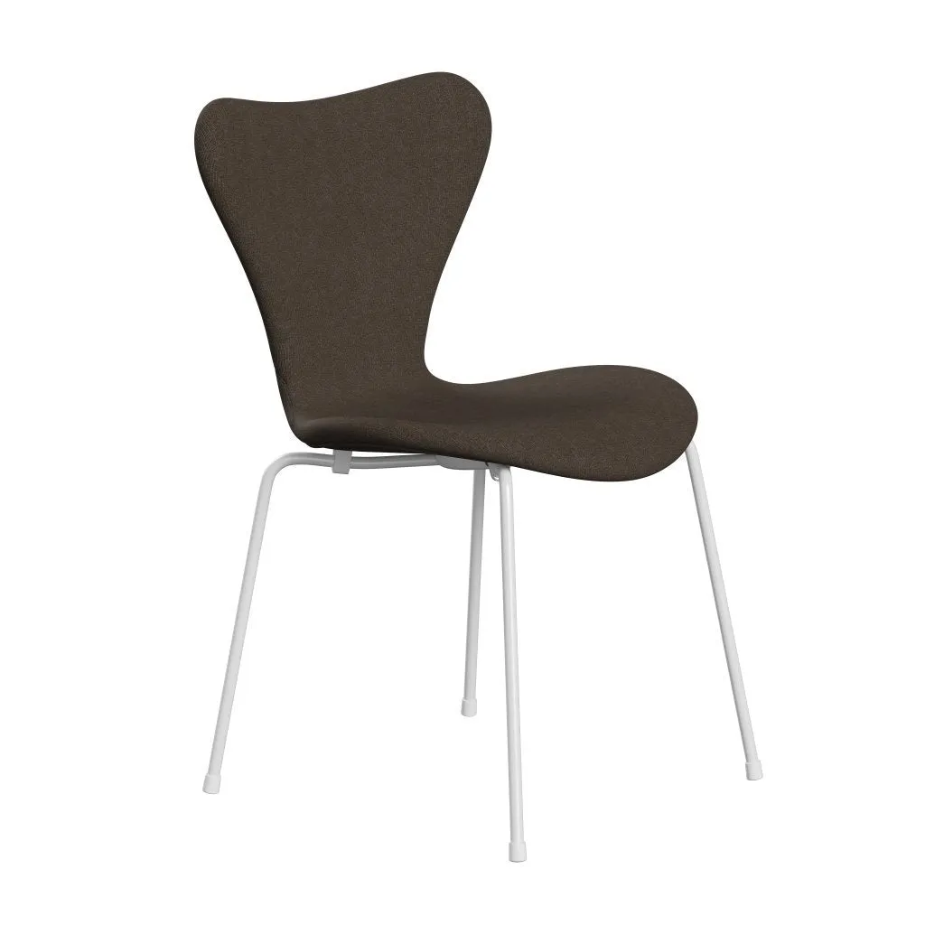 Fritz Hansen Series 7™ Chair Full Upholstery, White/Canvas Military Green