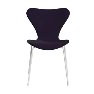 Fritz Hansen Series 7™ Chair Full Upholstery, White/Canvas Navy Blue