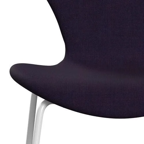 Fritz Hansen Series 7™ Chair Full Upholstery, White/Canvas Navy Blue