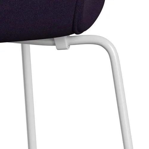 Fritz Hansen Series 7™ Chair Full Upholstery, White/Canvas Navy Blue