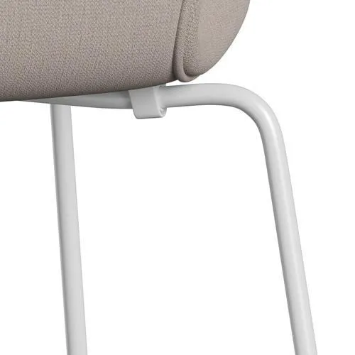 Fritz Hansen Series 7™ Chair Full Upholstery, White/Christianshavn Light Beige