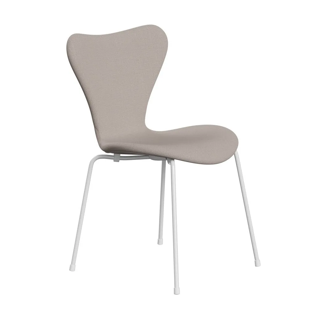 Fritz Hansen Series 7™ Chair Full Upholstery, White/Christianshavn Light Beige