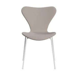Fritz Hansen Series 7™ Chair Full Upholstery, White/Christianshavn Light Beige