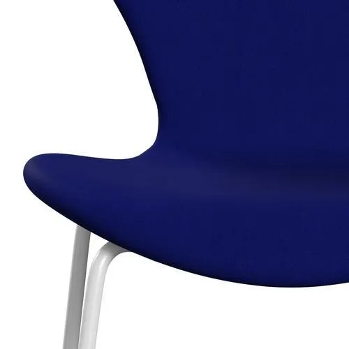 Fritz Hansen Series 7™ Chair Full Upholstery, White/Comfort Blue (C66008)