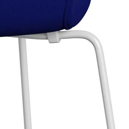 Fritz Hansen Series 7™ Chair Full Upholstery, White/Comfort Blue (C66008)