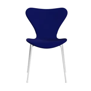 Fritz Hansen Series 7™ Chair Full Upholstery, White/Comfort Blue (C66008)