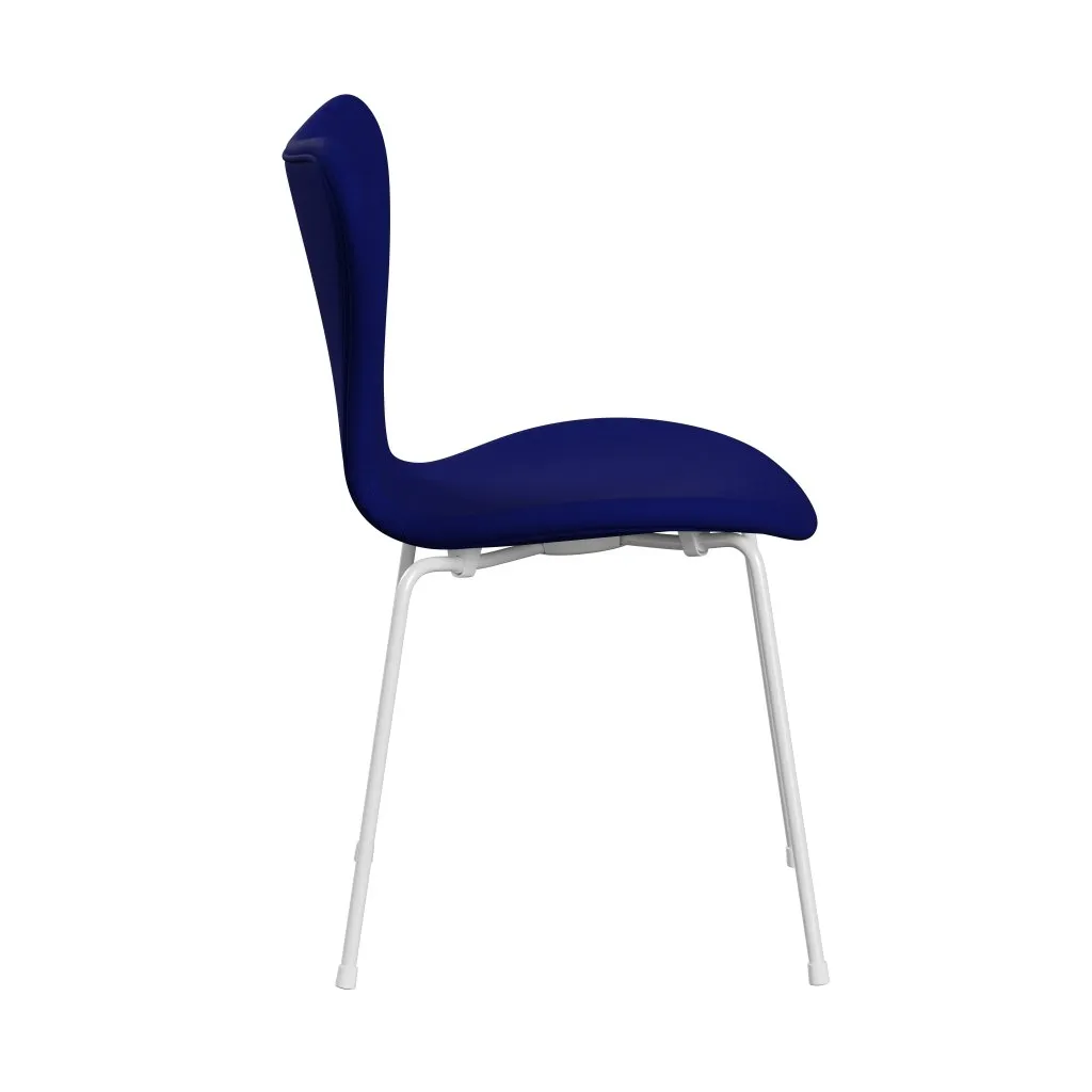 Fritz Hansen Series 7™ Chair Full Upholstery, White/Comfort Blue (C66008)