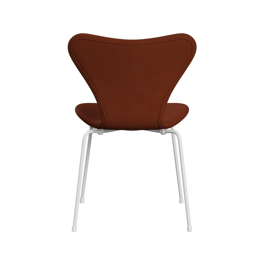 Fritz Hansen Series 7™ Chair Full Upholstery, White/Comfort Dark Red (C61018)