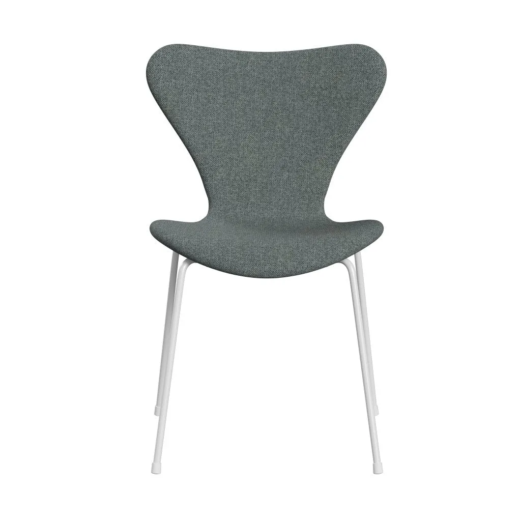 Fritz Hansen Series 7™ Chair Full Upholstery, White/Hallingdal Grey