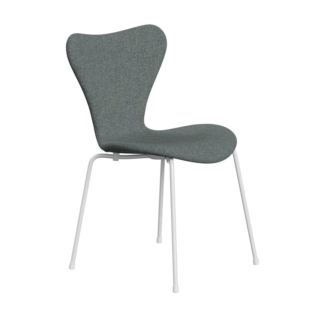 Fritz Hansen Series 7™ Chair Full Upholstery, White/Hallingdal Grey