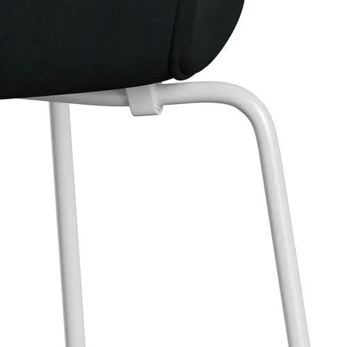 Fritz Hansen Series 7™ Chair Full Upholstery, White/Remix Black (Rem296)