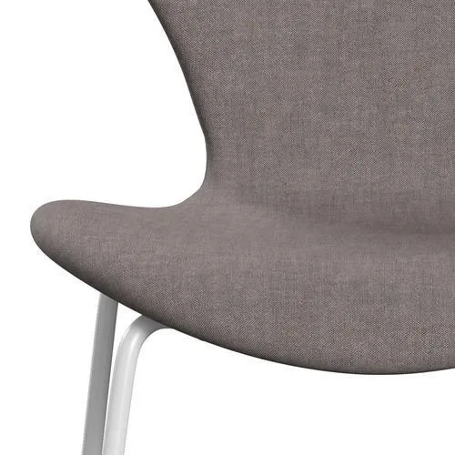 Fritz Hansen Series 7™ Chair Full Upholstery, White/Remix Dark Grey (Rem136)