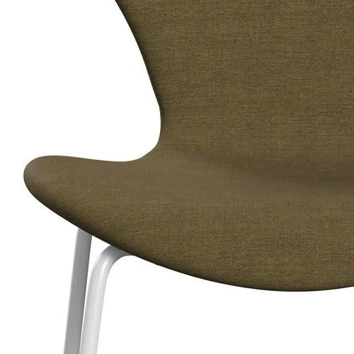 Fritz Hansen Series 7™ Chair Full Upholstery, White/Remix Moss Green