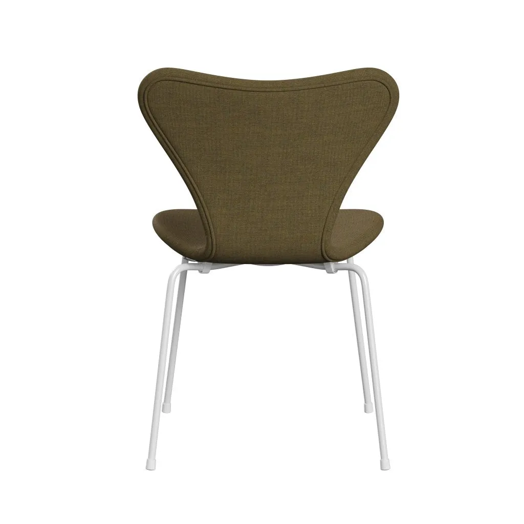 Fritz Hansen Series 7™ Chair Full Upholstery, White/Remix Moss Green